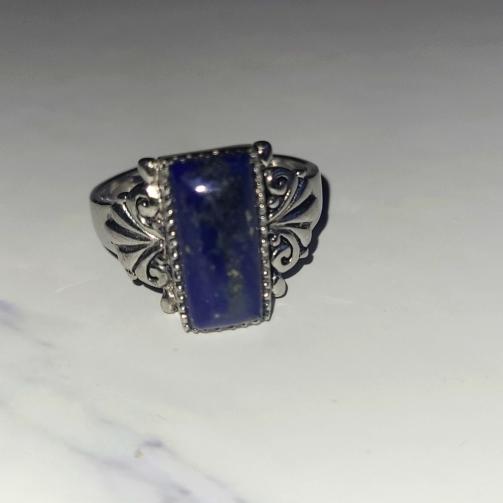 Vintage Carolyn Pollack Lapiz and Sterling Ring
